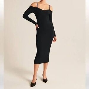 Abercrombie & Fitch Black Long Sleeve Dress